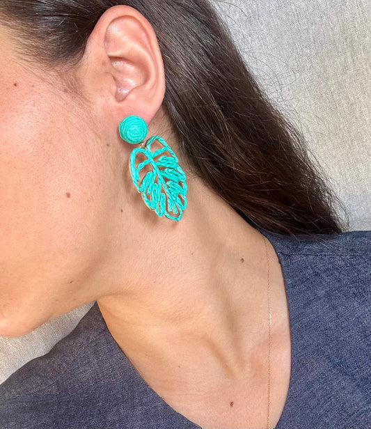 Pendientes Monstera