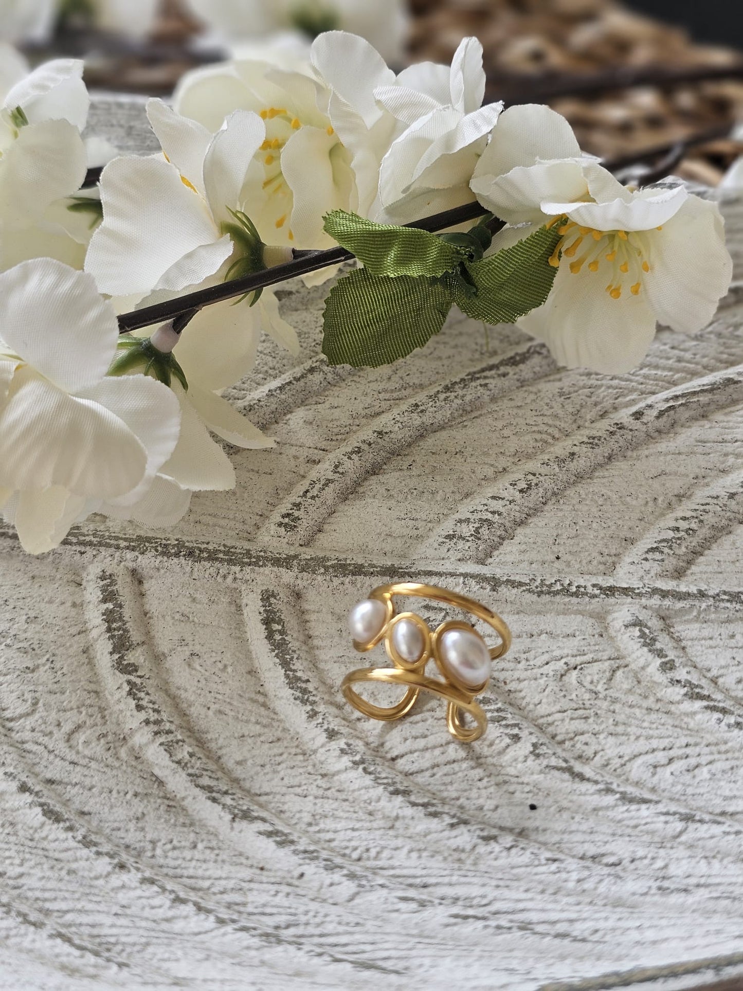 Anillo Perlas