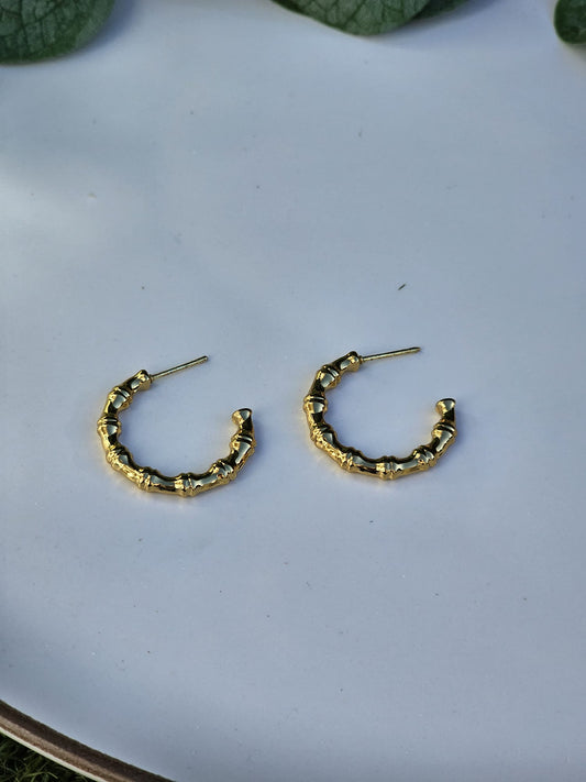 Pendientes Aro Bambu